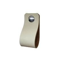 Charger l'image dans la galerie, Boucle arrondie de poignée en cuir beige M 1