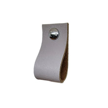 Charger l'image dans la galerie, poignee cuir boucle gris clair M