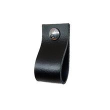Charger l'image dans la galerie, poignee cuir boucle noir brillant M 1